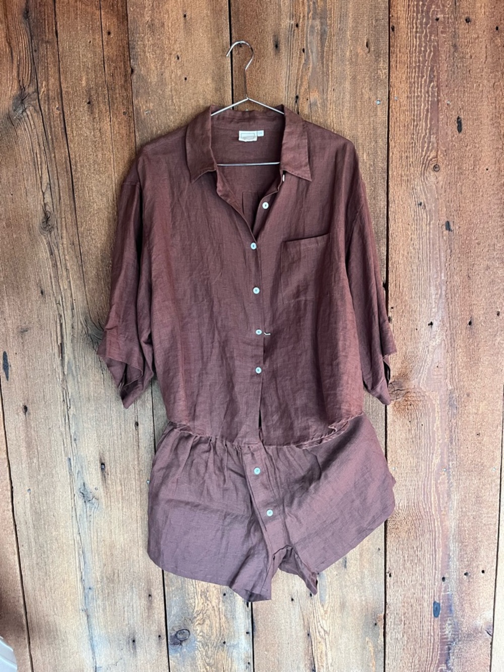 Deiji Studios 03 Set - BROWN - 100% linen (S/M) - Picture 6 of 11